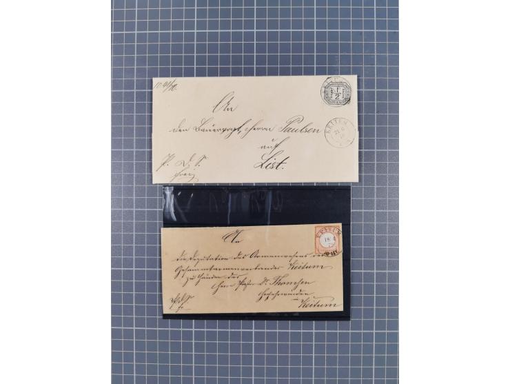 1872/45, 18 Briefe und Karten, überwiegend Kriegszeit WKII. mit einigen ungewöhnlichen und interessanten Stücken, aber auch B
