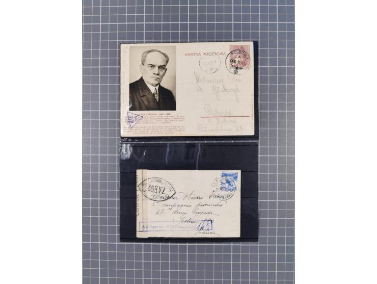 1872/45, 18 Briefe und Karten, überwiegend Kriegszeit WKII. mit einigen ungewöhnlichen und interessanten Stücken, aber auch B