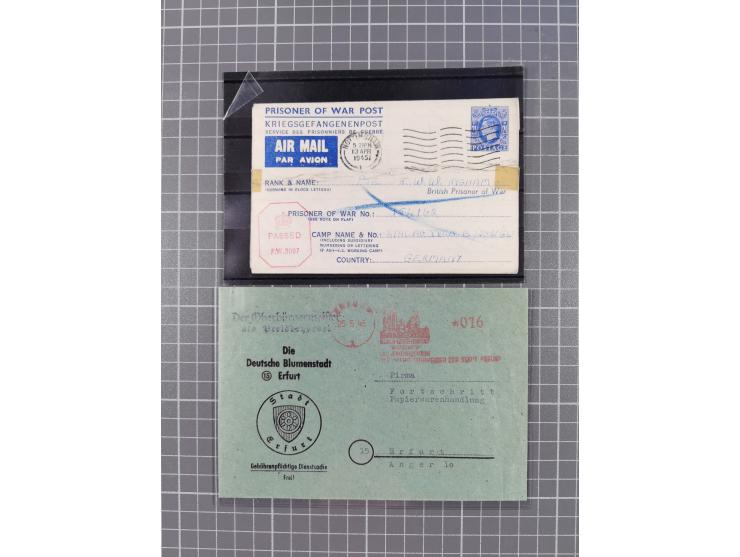 1872/45, 18 Briefe und Karten, überwiegend Kriegszeit WKII. mit einigen ungewöhnlichen und interessanten Stücken, aber auch B