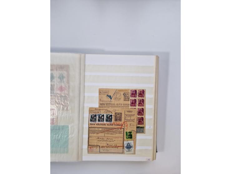 HYPERINFLATION: 1945/46, massive stock consisiting of over 450 parcel cards, spanning periods 2 to 27, showing an extensive r