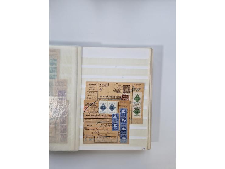 HYPERINFLATION: 1945/46, massive stock consisiting of over 450 parcel cards, spanning periods 2 to 27, showing an extensive r