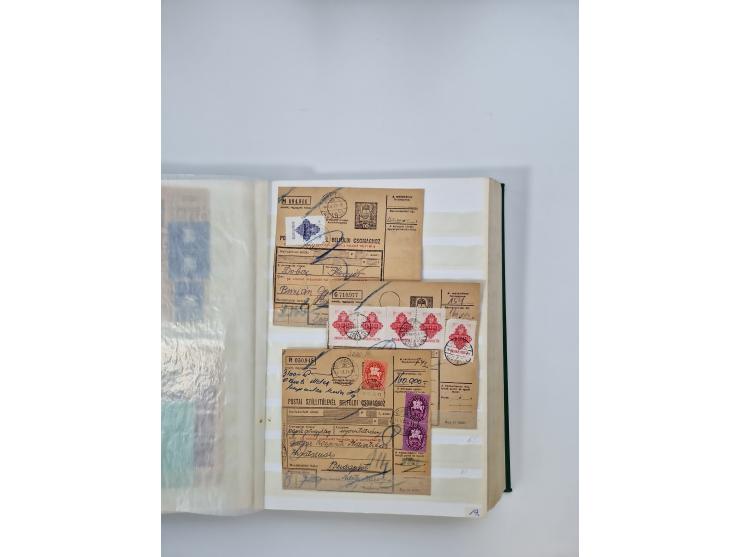 HYPERINFLATION: 1945/46, massive stock consisiting of over 450 parcel cards, spanning periods 2 to 27, showing an extensive r