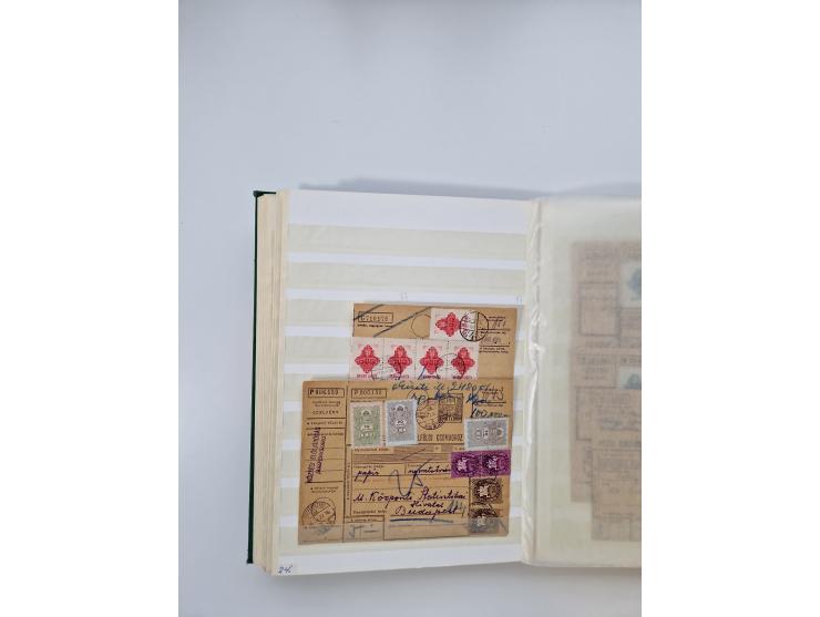 HYPERINFLATION: 1945/46, massive stock consisiting of over 450 parcel cards, spanning periods 2 to 27, showing an extensive r