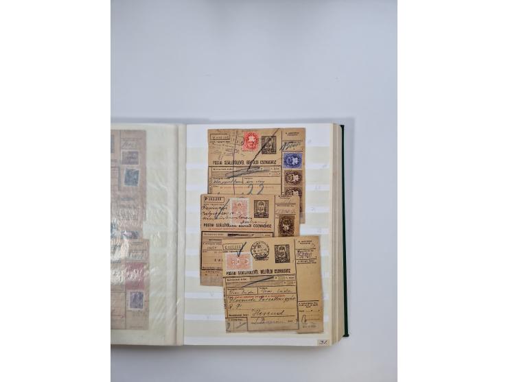 HYPERINFLATION: 1945/46, massive stock consisiting of over 450 parcel cards, spanning periods 2 to 27, showing an extensive r