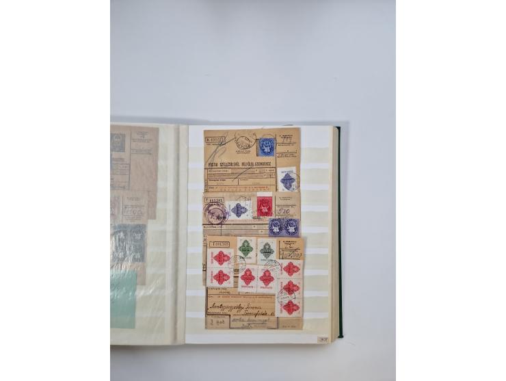 HYPERINFLATION: 1945/46, massive stock consisiting of over 450 parcel cards, spanning periods 2 to 27, showing an extensive r