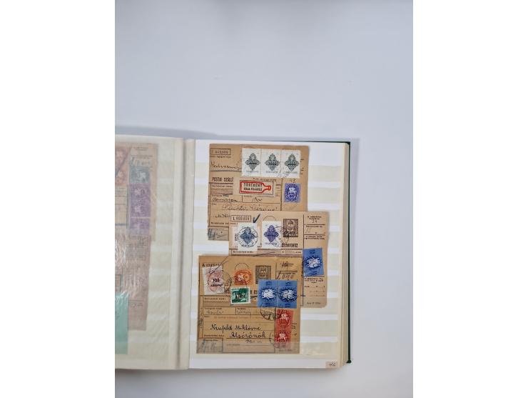 HYPERINFLATION: 1945/46, massive stock consisiting of over 450 parcel cards, spanning periods 2 to 27, showing an extensive r