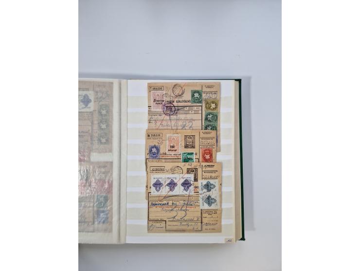 HYPERINFLATION: 1945/46, massive stock consisiting of over 450 parcel cards, spanning periods 2 to 27, showing an extensive r