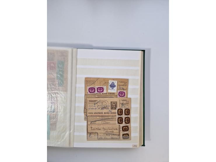 HYPERINFLATION: 1945/46, massive stock consisiting of over 450 parcel cards, spanning periods 2 to 27, showing an extensive r