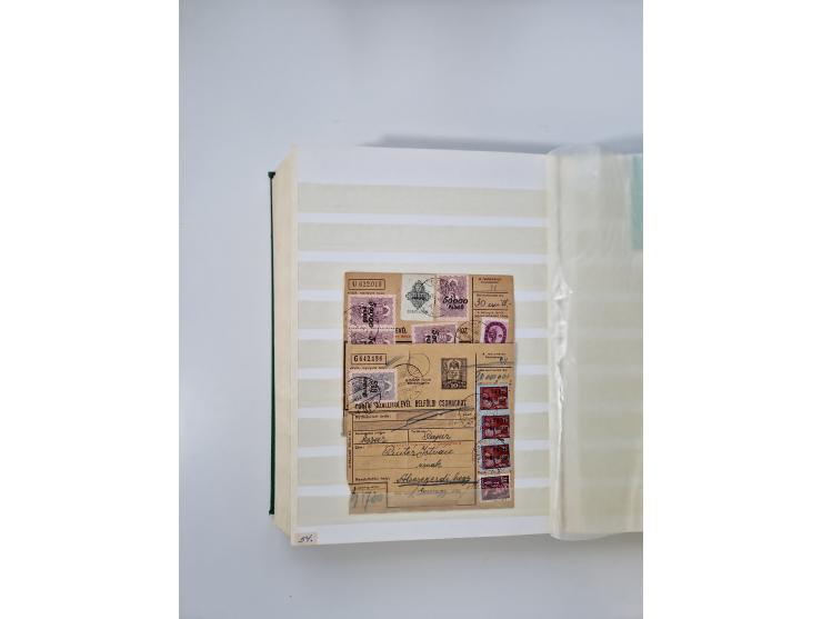 HYPERINFLATION: 1945/46, massive stock consisiting of over 450 parcel cards, spanning periods 2 to 27, showing an extensive r