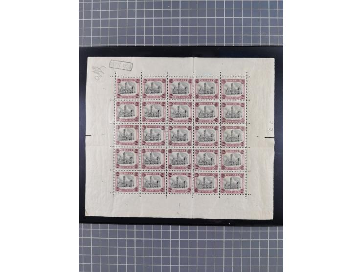 1920/21, mint never hinged miniature sheets Mi.-Nr. 124 (folded) and Mi.-Nr. 166