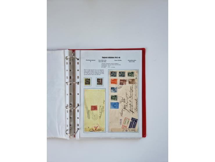 HYPERINFLATION: 1945/46, large stock of duplicates with over 155 covers and parcel cards, spanning most periods up to the 27t