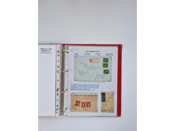 HYPERINFLATION: 1945/46, large stock of duplicates with over 155 covers and parcel cards, spanning most periods up to the 27t
