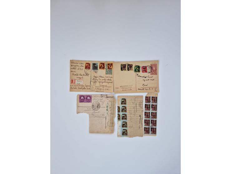 HYPERINFLATION: 1945/46, large stock of duplicates with over 155 covers and parcel cards, spanning most periods up to the 27t