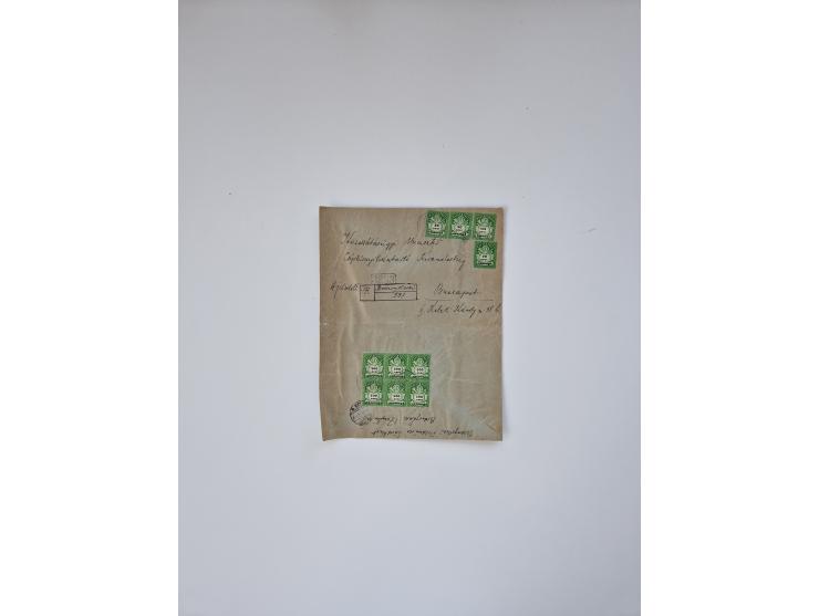 HYPERINFLATION: 1945/46, large stock of duplicates with over 155 covers and parcel cards, spanning most periods up to the 27t