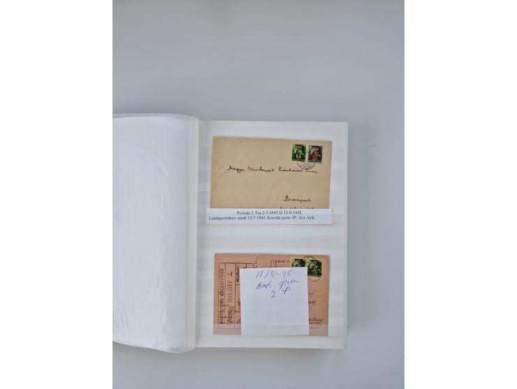 HYPERINFLATION: 1945/46, large stock of duplicates with over 155 covers and parcel cards, spanning most periods up to the 27t