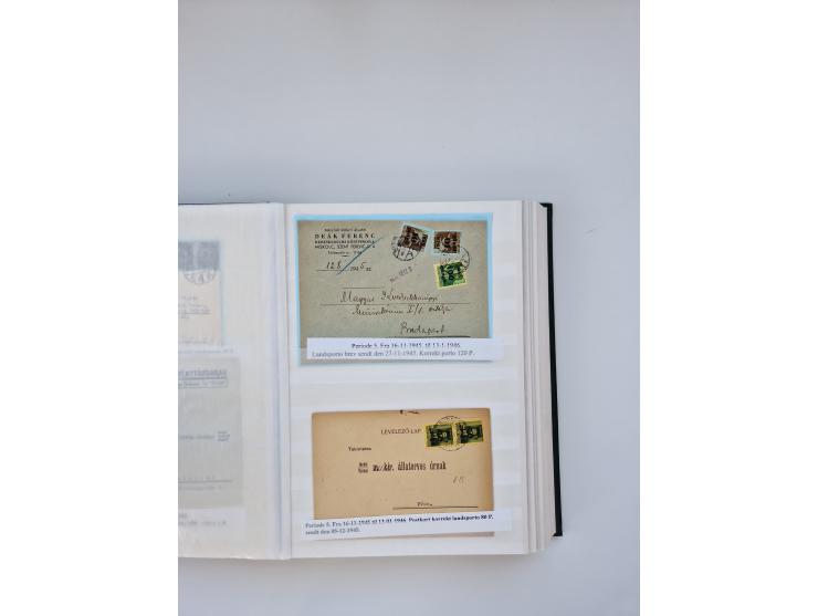 HYPERINFLATION: 1945/46, large stock of duplicates with over 155 covers and parcel cards, spanning most periods up to the 27t