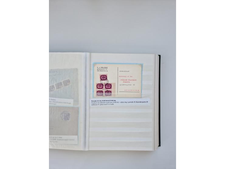 HYPERINFLATION: 1945/46, large stock of duplicates with over 155 covers and parcel cards, spanning most periods up to the 27t