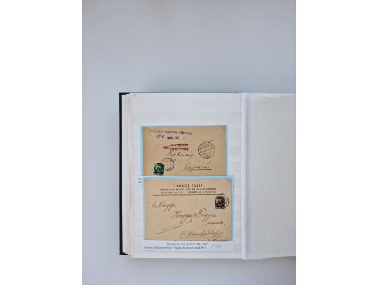 HYPERINFLATION: 1945/46, large stock of duplicates with over 155 covers and parcel cards, spanning most periods up to the 27t