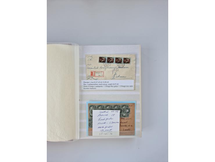 HYPERINFLATION: 1945/46, large stock of duplicates with over 155 covers and parcel cards, spanning most periods up to the 27t