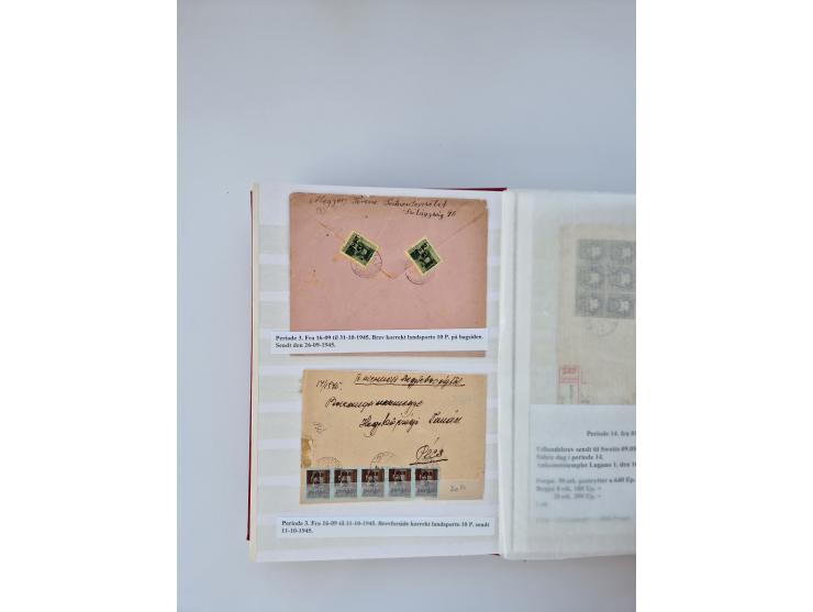 HYPERINFLATION: 1945/46, large stock of duplicates with over 155 covers and parcel cards, spanning most periods up to the 27t