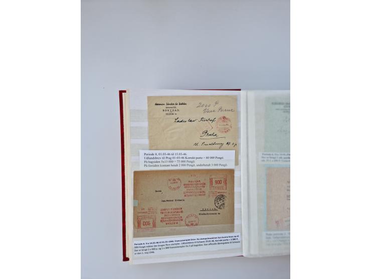 HYPERINFLATION: 1945/46, large stock of duplicates with over 155 covers and parcel cards, spanning most periods up to the 27t