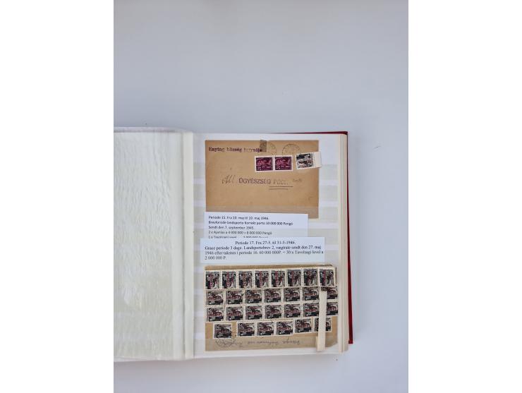 HYPERINFLATION: 1945/46, large stock of duplicates with over 155 covers and parcel cards, spanning most periods up to the 27t