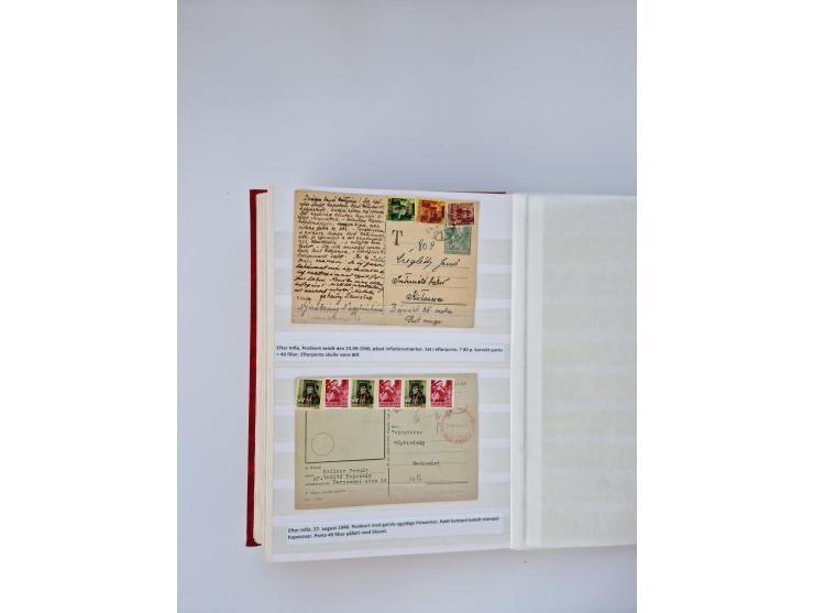 HYPERINFLATION: 1945/46, large stock of duplicates with over 155 covers and parcel cards, spanning most periods up to the 27t
