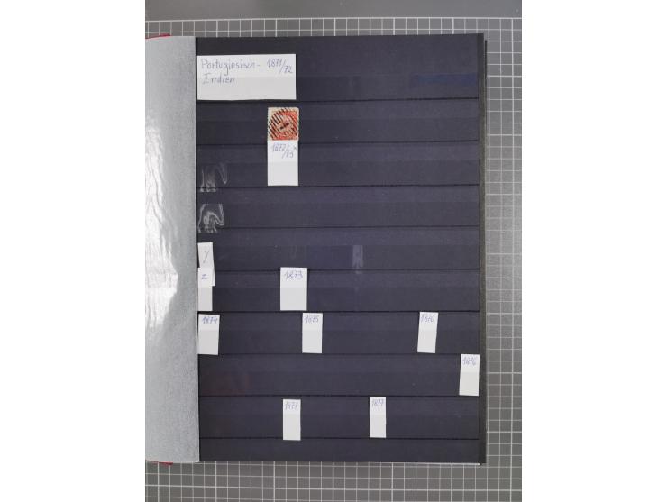 1872/1950 (approx.), unused and stamped lot in stockbook, including India and Macau.