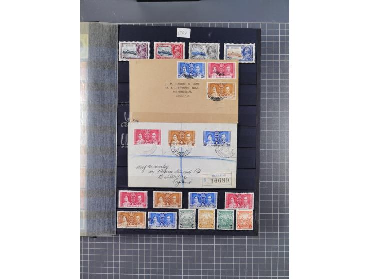 1880/2000 (approx.), mint, unused and used collection in 4 stockbooks, including good part Falkland and territories
