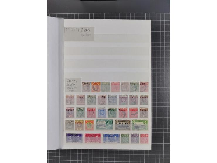 1880/2000 (approx.), mint, unused and used collection in 4 stockbooks, including good part Falkland and territories