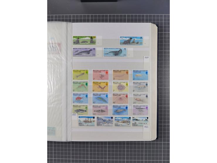 1880/2000 (approx.), mint, unused and used collection in 4 stockbooks, including good part Falkland and territories