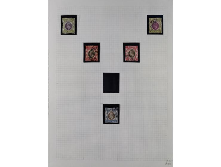 1903/12 (approx.), mostly used collection with over 80 values of the King Edward VII issue, incl. better Mi.-Nr. 88 unused wi