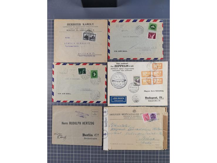 1884/1948, 27 covers and cards, including censored mail, noted 1914 Registered postcard, three airmail covers with large spec