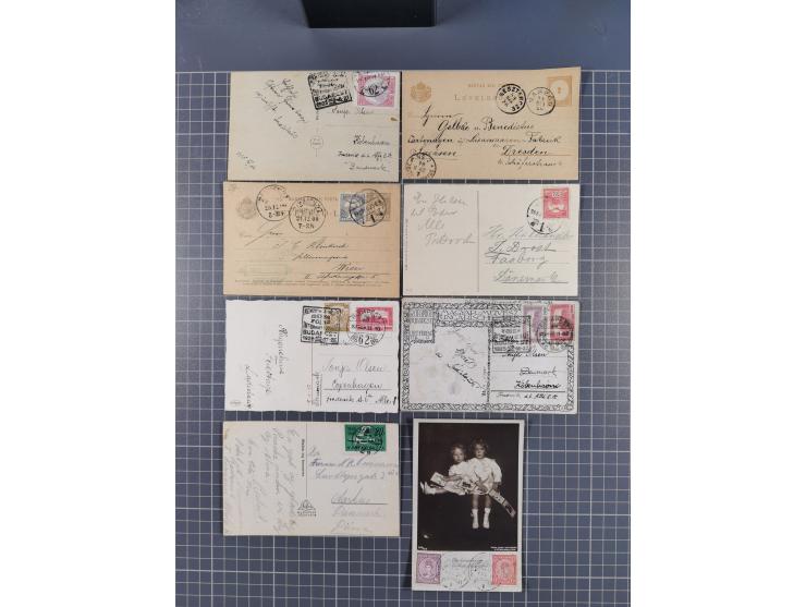 1884/1948, 27 covers and cards, including censored mail, noted 1914 Registered postcard, three airmail covers with large spec
