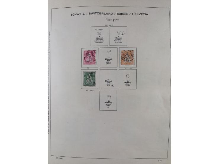 1854/2004, vorwiegend gestempelte Sammlung mit diversen Briefen, ab Strubli mit vielen besseren Werten, dabei Mi.-Nr. I-II, B