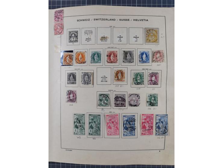 1854/2004, vorwiegend gestempelte Sammlung mit diversen Briefen, ab Strubli mit vielen besseren Werten, dabei Mi.-Nr. I-II, B