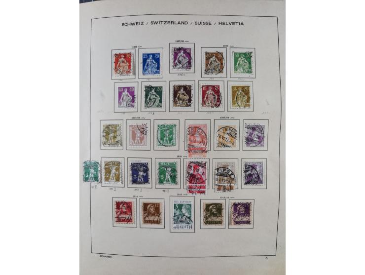 1854/2004, vorwiegend gestempelte Sammlung mit diversen Briefen, ab Strubli mit vielen besseren Werten, dabei Mi.-Nr. I-II, B