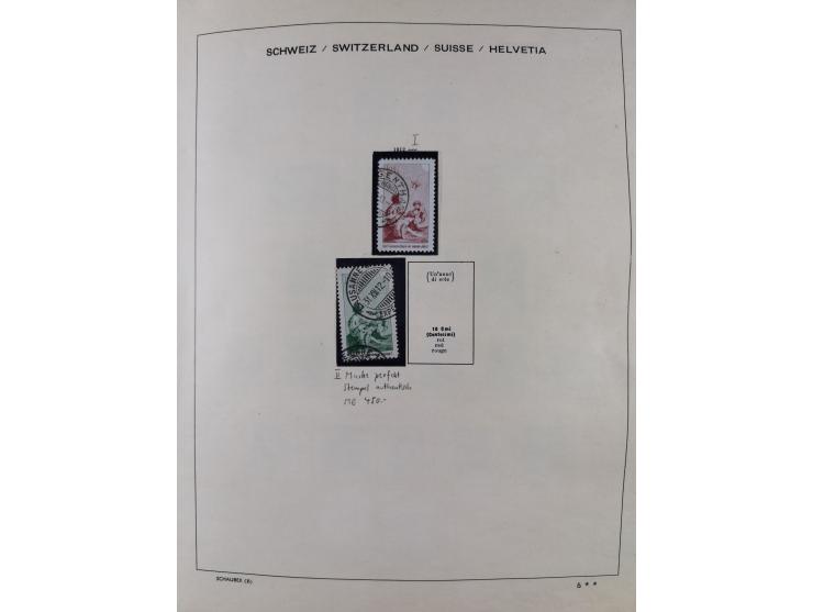 1854/2004, vorwiegend gestempelte Sammlung mit diversen Briefen, ab Strubli mit vielen besseren Werten, dabei Mi.-Nr. I-II, B