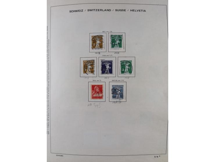 1854/2004, vorwiegend gestempelte Sammlung mit diversen Briefen, ab Strubli mit vielen besseren Werten, dabei Mi.-Nr. I-II, B