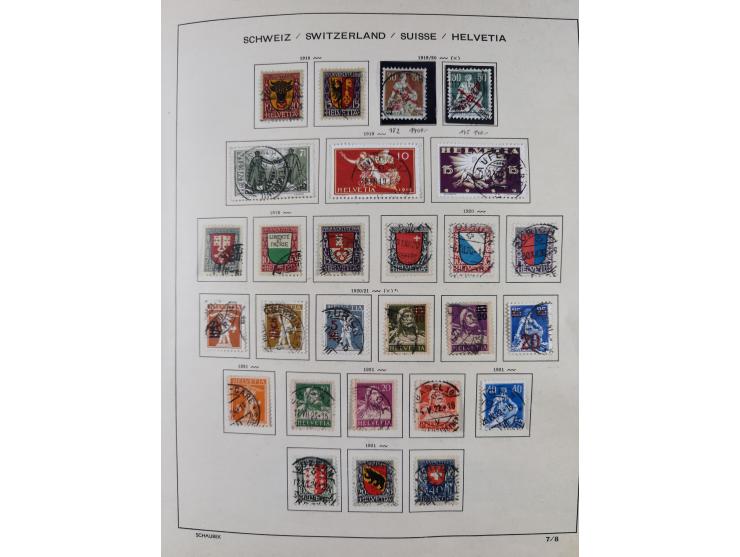 1854/2004, vorwiegend gestempelte Sammlung mit diversen Briefen, ab Strubli mit vielen besseren Werten, dabei Mi.-Nr. I-II, B