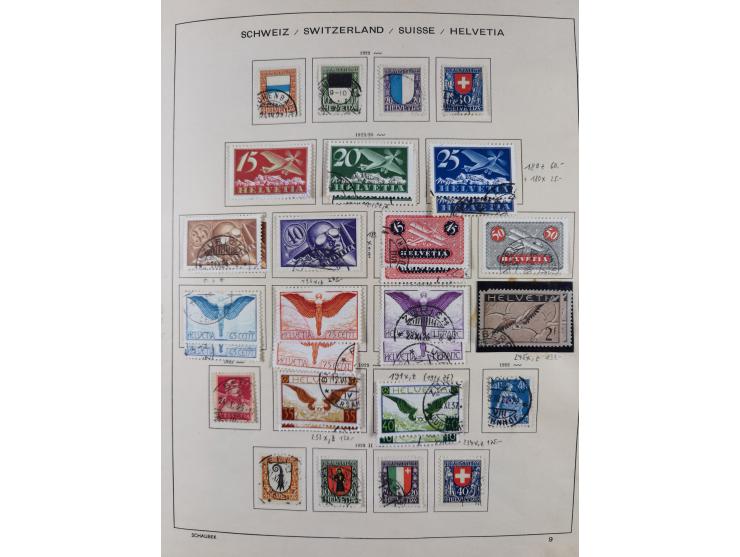 1854/2004, vorwiegend gestempelte Sammlung mit diversen Briefen, ab Strubli mit vielen besseren Werten, dabei Mi.-Nr. I-II, B