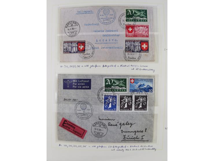 1854/2004, vorwiegend gestempelte Sammlung mit diversen Briefen, ab Strubli mit vielen besseren Werten, dabei Mi.-Nr. I-II, B