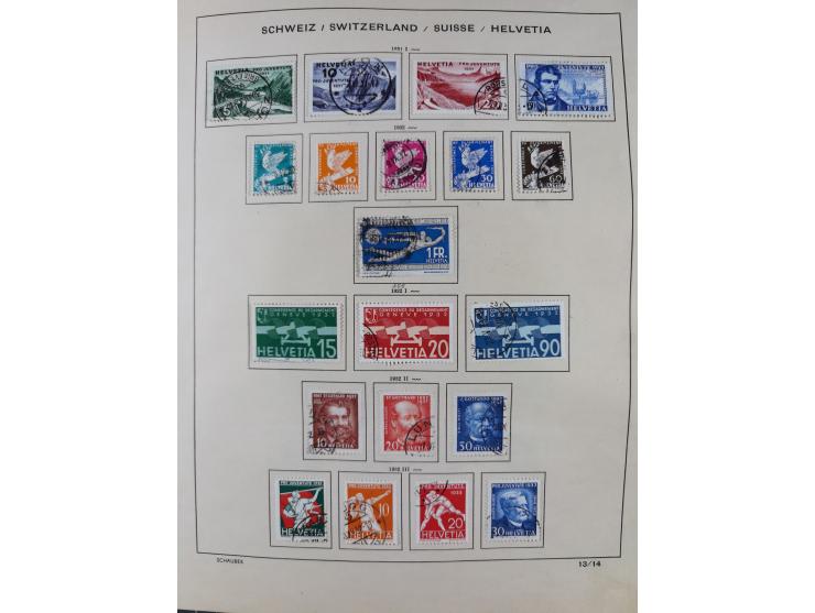 1854/2004, vorwiegend gestempelte Sammlung mit diversen Briefen, ab Strubli mit vielen besseren Werten, dabei Mi.-Nr. I-II, B