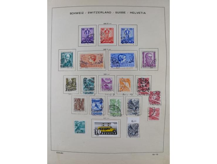 1854/2004, vorwiegend gestempelte Sammlung mit diversen Briefen, ab Strubli mit vielen besseren Werten, dabei Mi.-Nr. I-II, B