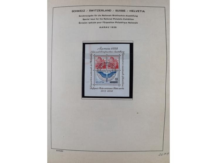1854/2004, vorwiegend gestempelte Sammlung mit diversen Briefen, ab Strubli mit vielen besseren Werten, dabei Mi.-Nr. I-II, B