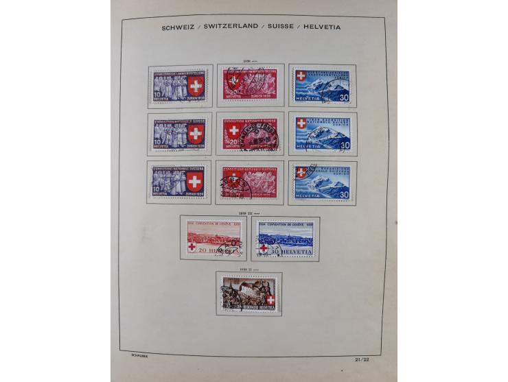 1854/2004, vorwiegend gestempelte Sammlung mit diversen Briefen, ab Strubli mit vielen besseren Werten, dabei Mi.-Nr. I-II, B