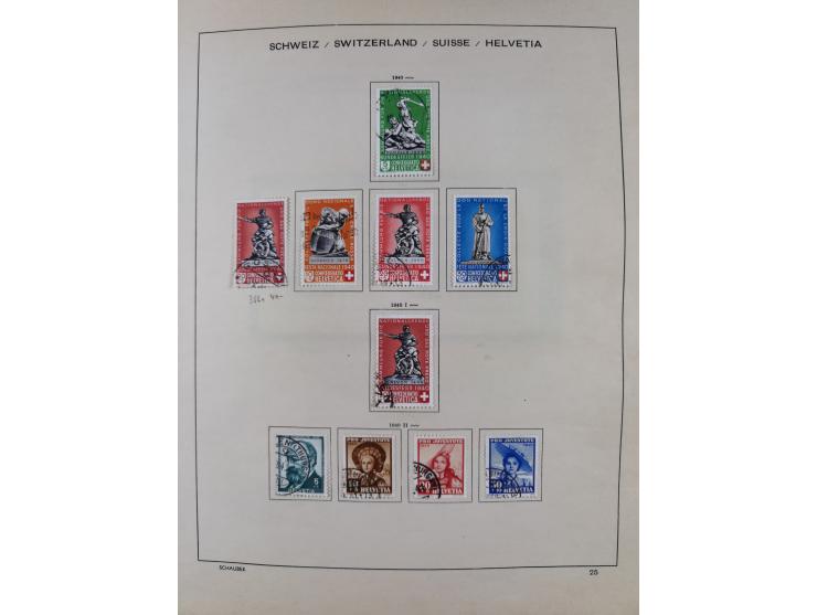 1854/2004, vorwiegend gestempelte Sammlung mit diversen Briefen, ab Strubli mit vielen besseren Werten, dabei Mi.-Nr. I-II, B