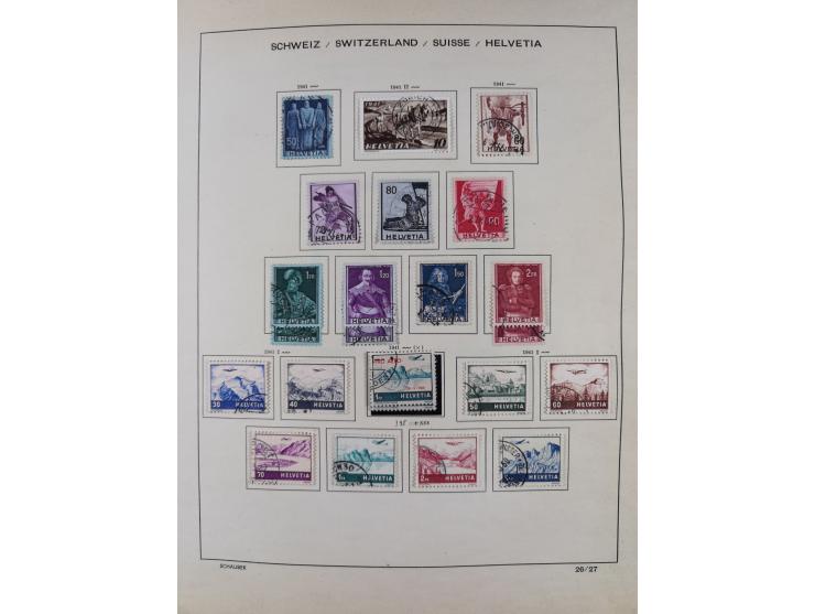 1854/2004, vorwiegend gestempelte Sammlung mit diversen Briefen, ab Strubli mit vielen besseren Werten, dabei Mi.-Nr. I-II, B