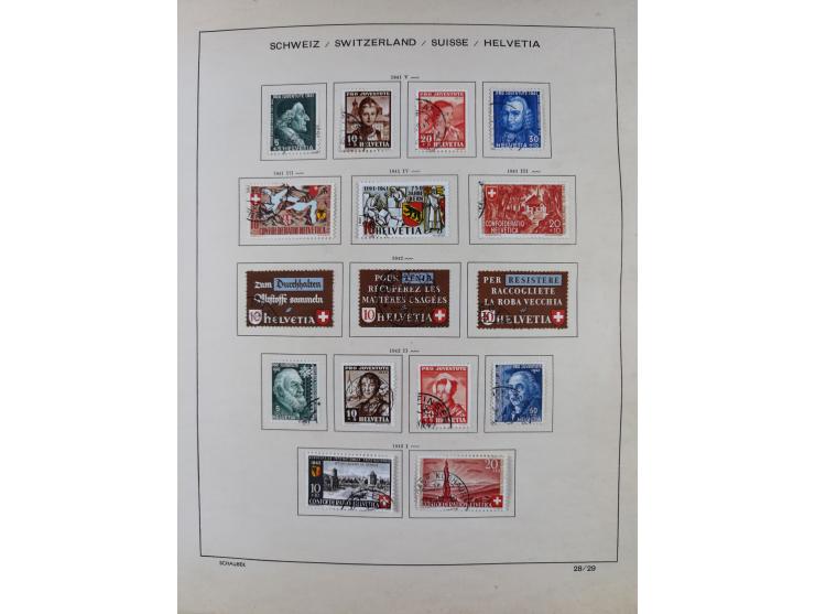 1854/2004, vorwiegend gestempelte Sammlung mit diversen Briefen, ab Strubli mit vielen besseren Werten, dabei Mi.-Nr. I-II, B