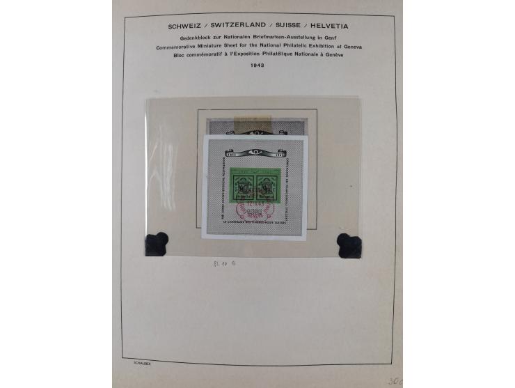 1854/2004, vorwiegend gestempelte Sammlung mit diversen Briefen, ab Strubli mit vielen besseren Werten, dabei Mi.-Nr. I-II, B